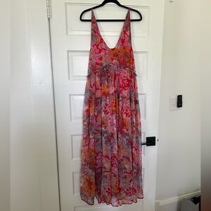 Floral Sleeveless Maxi Dress